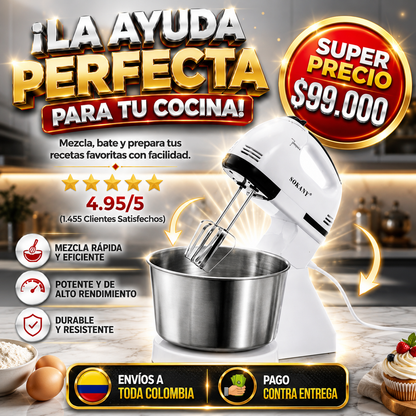 BATIDORA SOKANY 7 VELOCIDADES CON TAZA